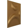 thumbnail image 2 of Ekena Millwork 11 7/8"W x 11 7/8"H Seville EnduraWall Decorative 3D Wall Panel, Bright Coat Gold (Covers 0.98 Sq. Ft.), 2 of 6
