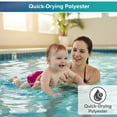 thumbnail image 7 of Aqua SwimSchool Reusable Polyester Swim Diaper for Infants 6-18 Months, 16-28 lbs, Pink Multicolor, 7 of 7