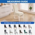thumbnail image 4 of JIATER Dining Chair Covers Stretch Washable Chair Slipcovers Protector Set of 4,Beige, 4 of 7
