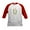 Red/White, variant on CafePress - Nerf Melted Camo Baseball Jersey - Kids Cotton Baseball Jersey, 3/4 Sleeve Shirt