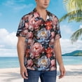 thumbnail image 5 of Haiem Rose Flowers Printed Hawaiian Shirt for Men - Men’s Casual Beach Summer Shirts - Stretch Fabric with Modern Fit-XX-Large, 5 of 9