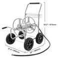 thumbnail image 2 of KFFKFF Hose Reel Cart 300ft. Heavy Duty Garden Water Yard Planting w/ Basket, 2 of 9