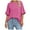 Hot Pink, variant on Women Oversized T Shirt 60 Polyester 35 Rayon 5 Spandex Crewneck Short Sleeve for All Seasons