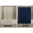 thumbnail image 5 of 1 Heavy Duty Navy Blue Magnetized Shower Curtain Liner Vinyl Waterproof 70"X72", 5 of 7