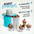 thumbnail image 6 of Nostalgia 4-Quart Ice Cream Machine, Vintage Electric Ice Cream Maker with Easy-Carry Handle, Blue, 6 of 7