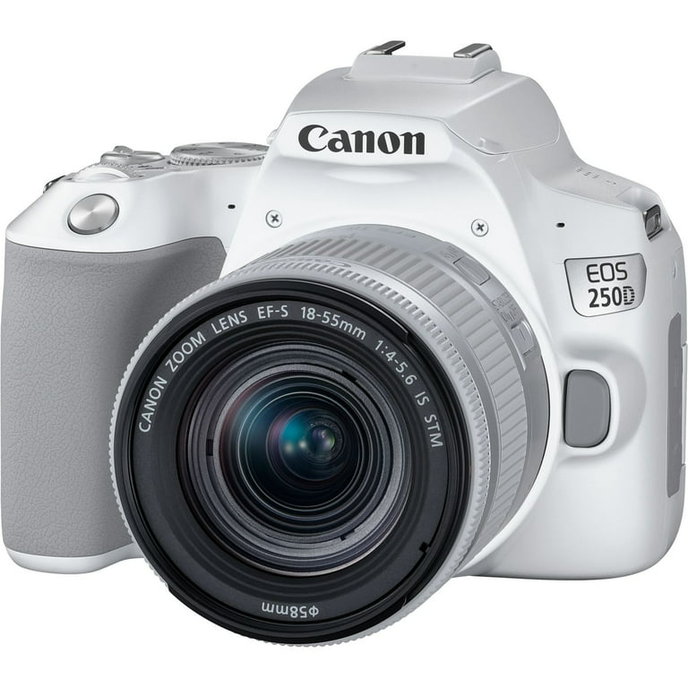 Canon EOS 250D / Rebel SL3 DSLR Camera with 18-55mm Lens (White) 