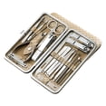 thumbnail image 4 of Cortaúñas, set de cuidado personal, set de herramientas de manicura, regalos portátiles, cortaúñas para uñas de los pies, set para hombres, viajes, padres, lugar de trabajo amarillo, 4 of 9