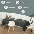 thumbnail image 5 of (1 Pc) Black Premium Rectangle Heavy-Duty Plastic Table Covers ( Reusable), 5 of 6