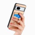 thumbnail image 6 of Allytech Wallet Case for Google Pixel 7A, Weave Texture TPU Cards Holder Ring Holder Kickstand Shockproof Anti-Scratch Bumper Back Cover Case for Google Pixel 7A - Khaki, 6 of 13