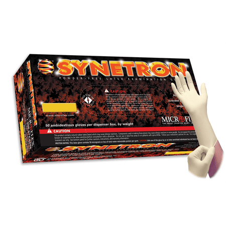 SYNETRON LATEX EXAM GLOVES L 12PK