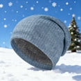 thumbnail image 3 of Ugoldhm Womens Winter Beanie Hats - Soft Cotton Knit Cover Ear Slouchy Hat with Warm Plush Lined, 3 of 5