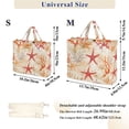 thumbnail image 2 of FORMRS Womens Corduroy Tote Bag Crossbody Shoulder Handbag with Pocket, Orange Starfish, 2 of 7