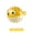 Yellow, variant on Green Rubber Dog Toy Pufferfish Shape For Pet Anxiety Relief With Teeth Cleaning Effect And Bite Resistance For Chewing