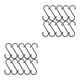 thumbnail image 3 of Matsuzay 10 ganchos fáciles de colgar para colgar ganchos en S duraderos y convenientes ganchos en forma de S de alta resistencia ganchos en S negro en forma de S 2Conjunto, 3 of 6