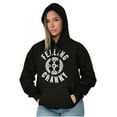 thumbnail image 3 of Feeling Cranky Bicycle Crank Cyclist Unisex Plus Fleece Graphic Hoodie Brisco Brands 2X, 3 of 5