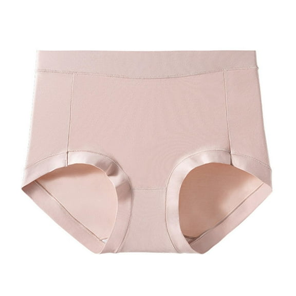 Women's Seamless High Waisted Underwear Full Coverage Breathable Panties No Show Cheeky Briefs Solid Color Soft Stretch Everyday Invisible Comfort