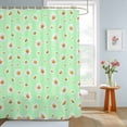 thumbnail image 4 of Shower Curtain Spring White Daisy Shower Curtains for Bathroom Decor, Waterproof Polyester Shower Curtain Set with Hooks, Extra Long 72" x 78" Green, 4 of 9