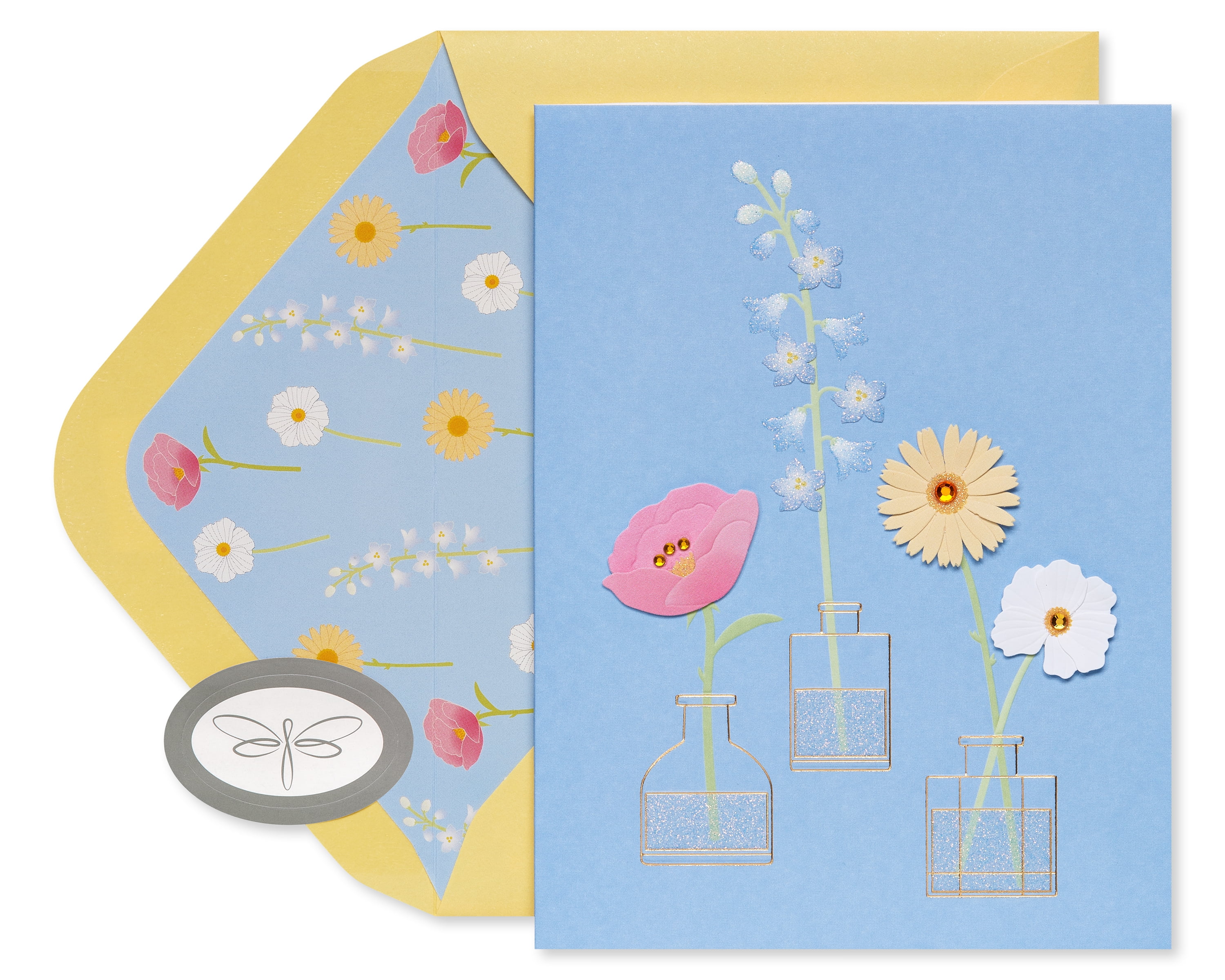 Papersong Premium Birthday Card (Chrysanthemum)