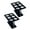 Black, variant on YIEMEEN 2 Pieces Sturdy Acrylic Serving Station for Confections Candy and Sushi Rolls 6 Slot Designs