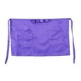 thumbnail image 4 of Women Men New Kitchen Antifouling 2 Pocket Apron Short Half Waist Apron Half Apron Waist Aprons Work Apron BURGUNDY, 4 of 8