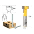 thumbnail image 2 of Yonico T Slot Router Bit Set 1/4 Inch Shank, 3 Pieces, 2 of 4