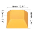 thumbnail image 2 of Unique Bargains 1U Blank Keycaps, 5 Pack Universal PBT Keyboard Replacement Accessories for MX Mechanical Keyboard, Yellow, 2 of 6
