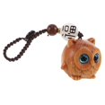 thumbnail image 3 of Hand-Carved Wooden Owl Keychain Unique Wood Carving Key Ring Adorable Owl Pendant for Car Keys Handbag Decoration Small Keyring Hanging Keychain Decor, 3 of 4