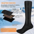 thumbnail image 1 of Heated Socks Electric Rechargeable Battery Powered Socks Men Women Heating Socks, 1 of 5