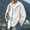 White, variant on Men's UPF 50+ Sun Protection Hooded Jacket, Lightweight Quick Dry Loose Fit Outdoor Windbreaker, Unisex Casual Summer Thin Coat White