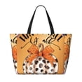thumbnail image 2 of Naloa Fall Farmhouse Pumpkins1 Large Capacity Beach Bag, Waterproof Sandproof Beach Swim Pool Bag Tote Bag for Women, 2 of 7