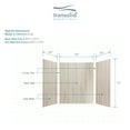 thumbnail image 5 of Transolid EWK606072-43 Expressions 60" W X 60" D X 72" H Three Panel Shower Wall Kit -, 5 of 6