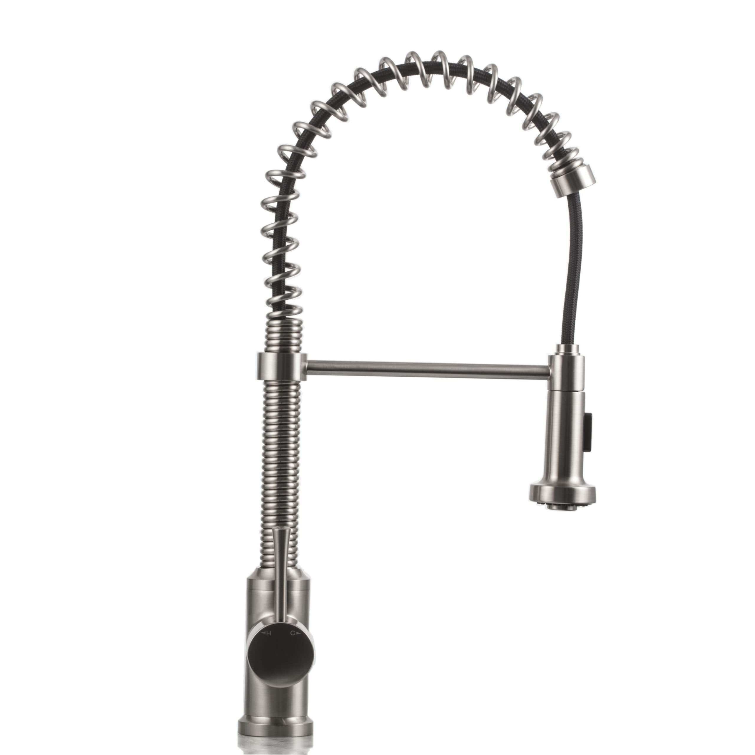 Strictly Sinks Contemporary Kitchen Faucet with Pull Out Sprayer with