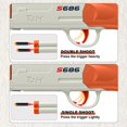 thumbnail image 4 of Lanzador de espuma Toy Gun Zylyssl de doble cañón, bala blanda, 4 of 5