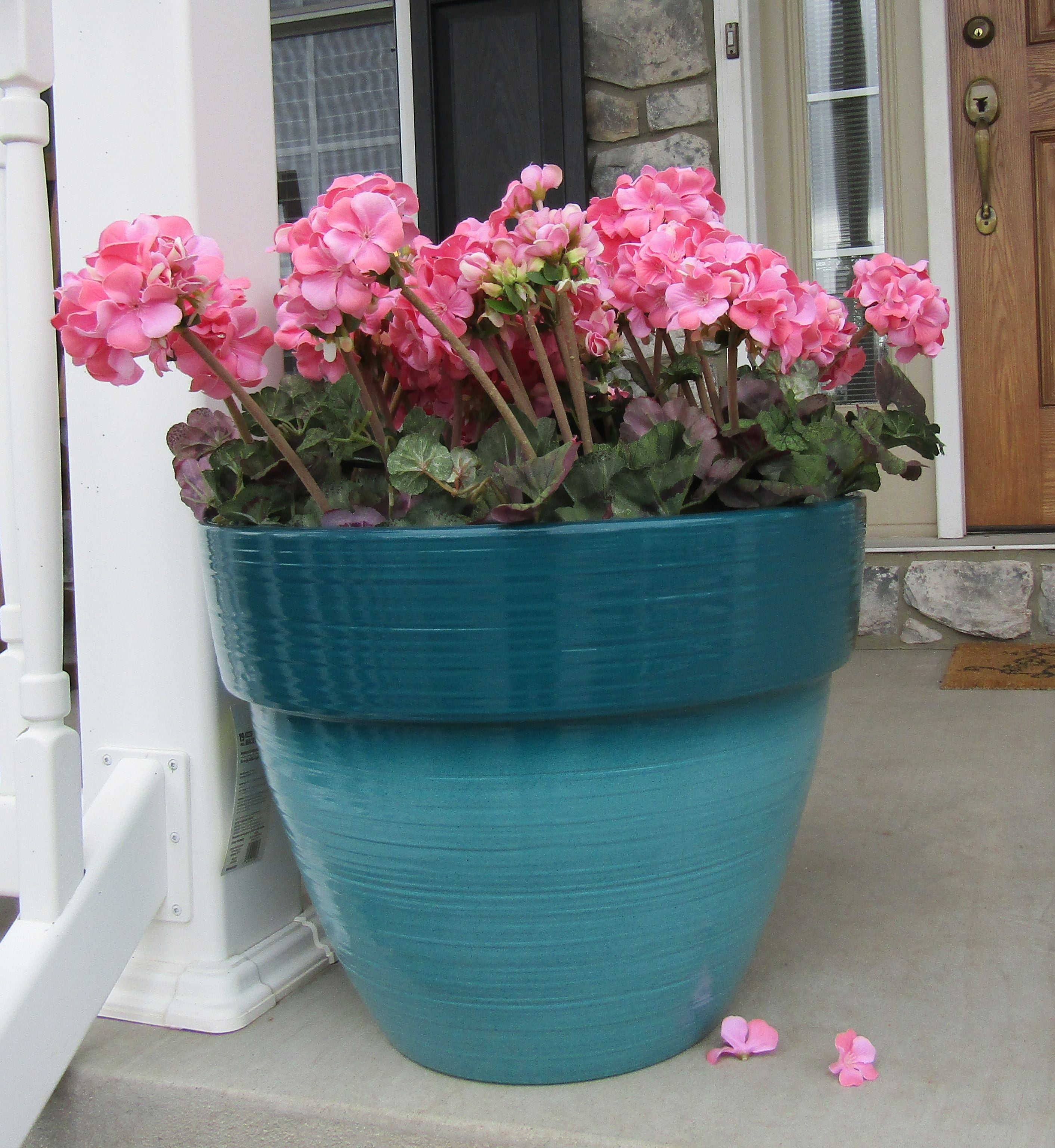 Square Indoor Pot Multicolor Large Plastic Planter Flower Vase Home Garden Patio