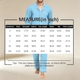 thumbnail image 3 of Mens Pajamas Set Long Sleeve Button Down Loungewear Soft Relaxed Fit Mens Sleepwear Night Pjs Sets with Pockets, 3 of 6