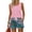 Pink #5, variant on Evdexr 2 Piece Sets for Women Sleeveless V Neck Tank Tops & Short Sets Summer 2026 Casual Drawstring Striped Loose Fit Sweatsuit with Pockets Light pink 2XL