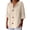 Beige, variant on Cotton Linen Tops for Women Loose Fit 3/4 Sleeve Flowy Shirts Solid Color Beach Tops Skin-Friendly Tops Travel Top Summer Tunic Tops Comfy Blue M