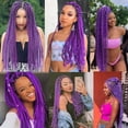 thumbnail image 7 of Brazilian Wool Hair Acrylic Yarn for African Crochet Braids Sengalese Twists Crochet Hair Jumbo Braids Goddess Locs Soft Faux Locs Synthetic Hair Extension 70G/Roll, 7 of 7