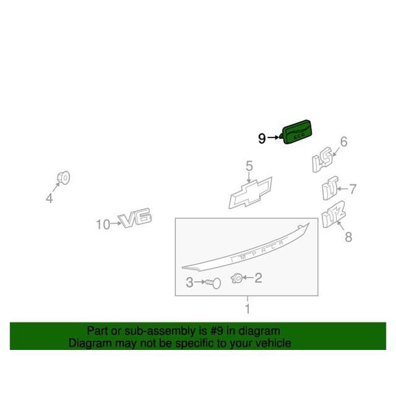 GM 22951191 Plate Asm-R/Cmpt Lid Engy Efficiency Na