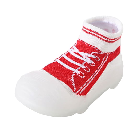 Baby Boy Girl Non SlipWalking Sock Shoes Infant Breathable Warm Elastic Soft Sole Protect Toes Outdoor Sneakers