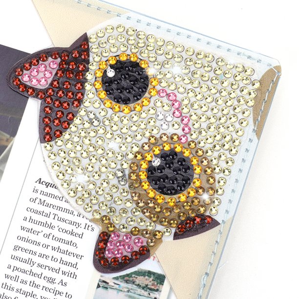 Cuadros Decorativos DIY Diamond Painting Corner Bookmark 5D Cat Triangle para regalos (SQ-002-7) Wdftyju embutido en tela