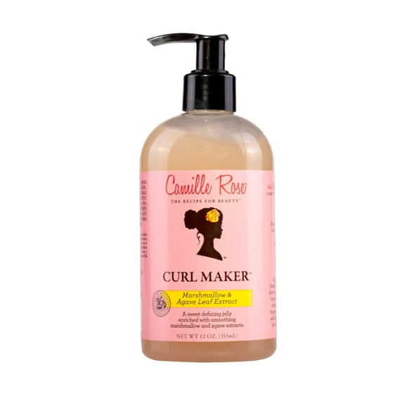 Camille Rose Curl Maker, Smoothing and Nourishing Curly Hair Gel with Aloe, for All Hair Types and Textures, 12 fl oz C29