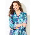 thumbnail image 4 of Catherines Women's Plus Size Print Buttonfront Shirt, 4 of 5