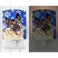 thumbnail image 2 of Norwegian Elkhound Snowflakes Holiday Ceramic Night Light, 2 of 2