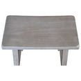 thumbnail image 5 of International Concepts 24" Saddle Seat Counter Height Wood Stool in Washed Gray Taupe, 5 of 7