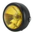thumbnail image 4 of FAGINEY Motorcycle Round Headlight Yellow Lens Headlight Retro Head Modification For GU, 4 of 8