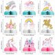 thumbnail image 2 of Decoración de mesa Outus Unicorn Rainbow Honeycomb x9, 2 of 6