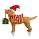 thumbnail image 1 of Adornos De Figuras De Perros Perros brillantes de invierno con adornos de sombrero de Navidad Adornos LED para fiestas al aire libre (G), 1 of 8