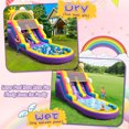 thumbnail image 5 of Inflatable Water Slide Commercial Grade: 21FT(L) Water Bounce House for Adults & Teenagers - Big Pool, Premium PVC, Rainbow Style, Wet & Dry, 950W Blower - for Backyard Outdoor Birthday Party, 5 of 9