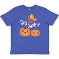 thumbnail image 3 of Inktastic Big Sister Pumpkins with Fall Leaves Youth T-Shirt, 3 of 5